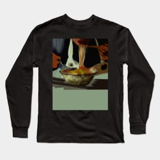 How to Slurp Your Ramen like an awesome noodle enthusiast chef Long Sleeve T-Shirt